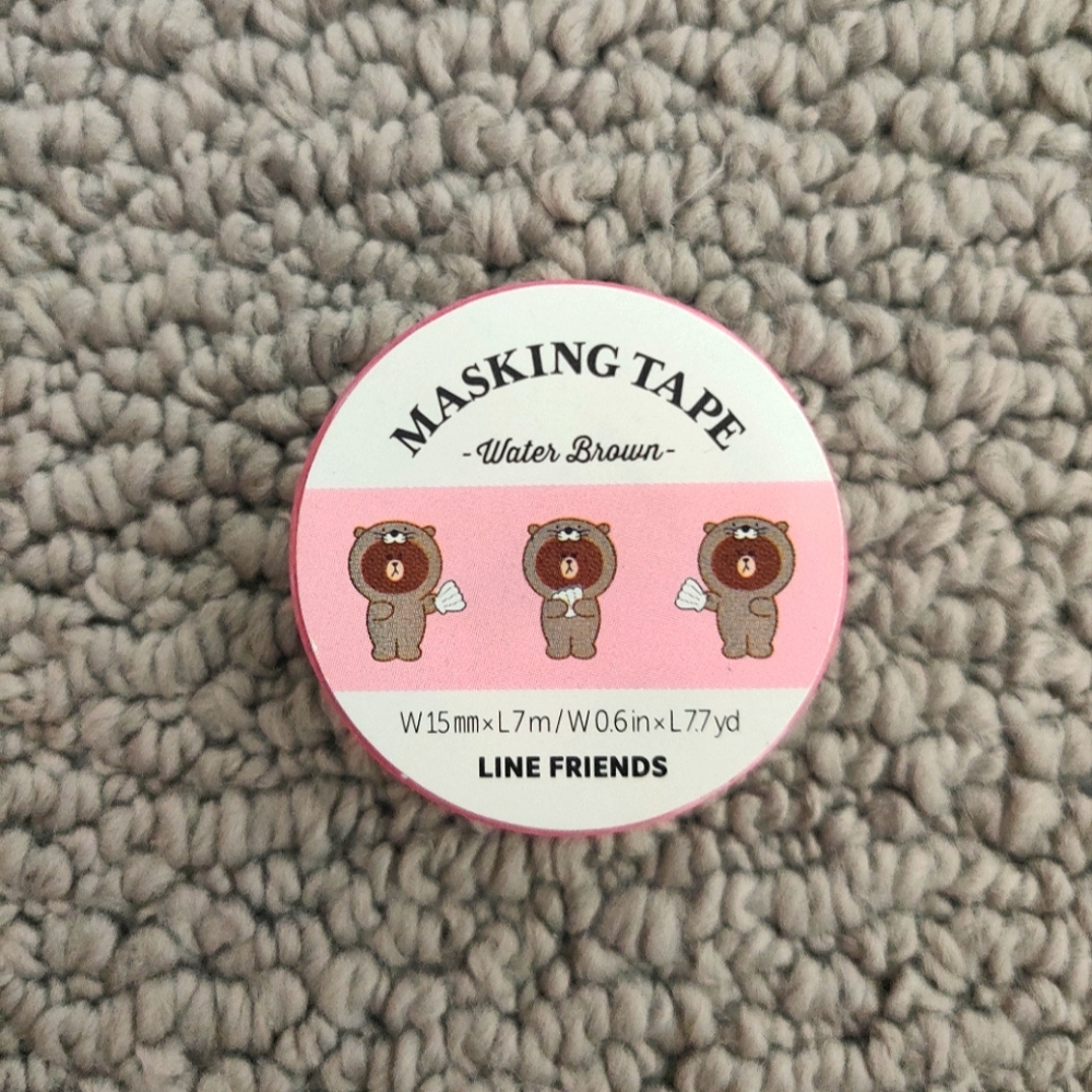 Line Friends Walter Brown Masking Tape